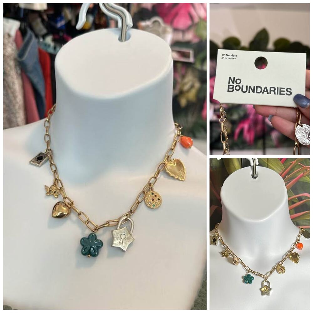 No boundaries charm necklace
